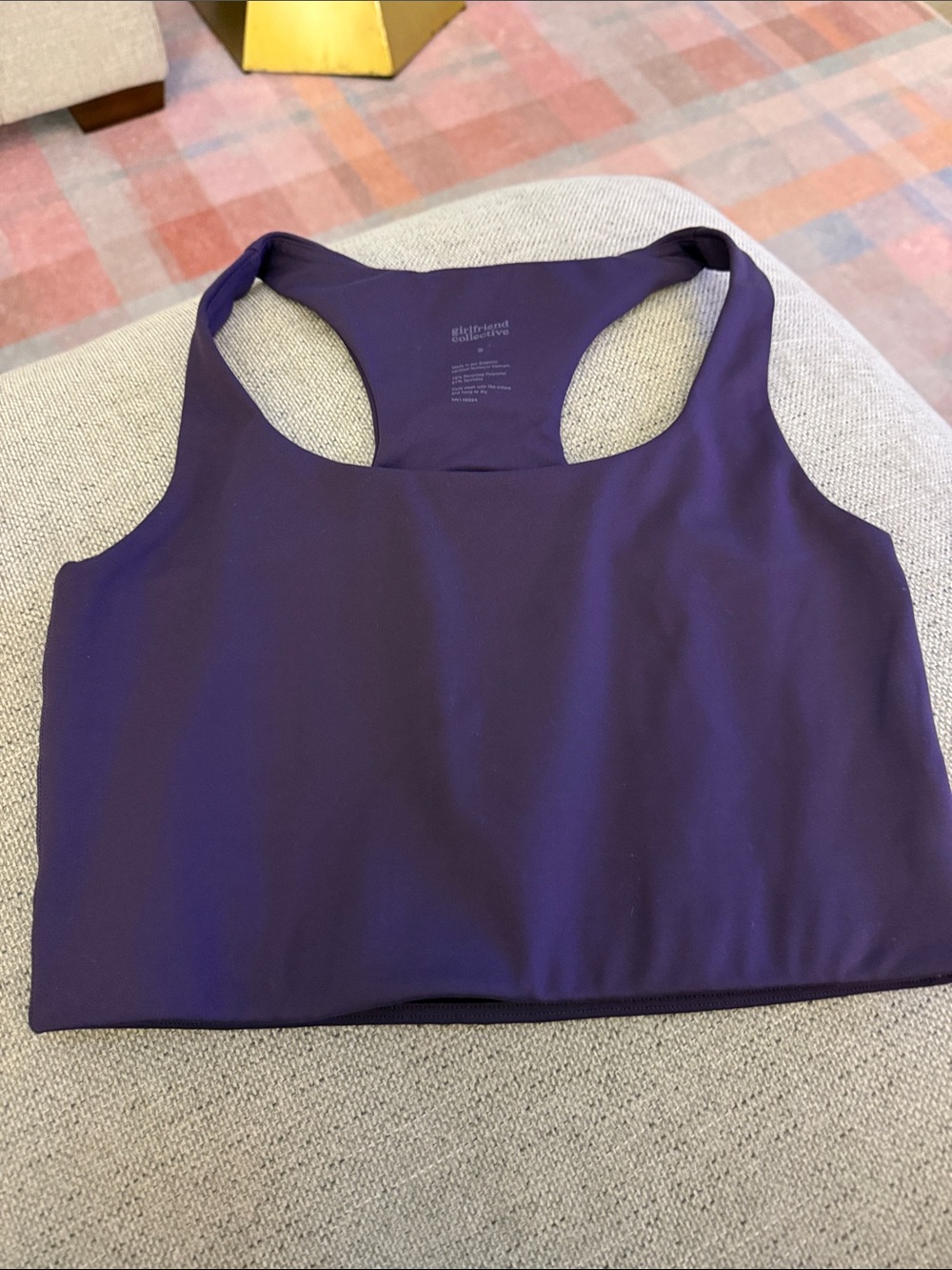 Girlfriend Collective Deep Purple Racerback Sports Bra